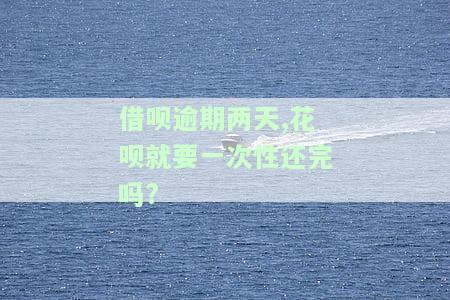 借呗逾期两天还上之后还可以继续借款吗？