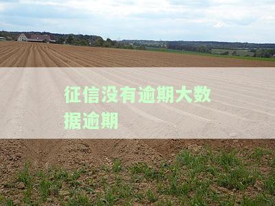 征信没有逾期，但大数据有逾期记录，还能贷款吗？