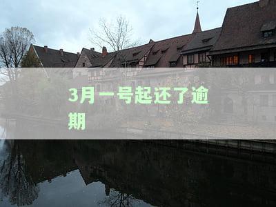 3月一号起还了逾期