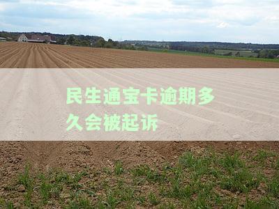 民生通宝卡逾期多久会被起诉
