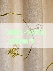逾期90天内还款顺序：如何计算与调整？逾期90天后全额还款要求是什么？