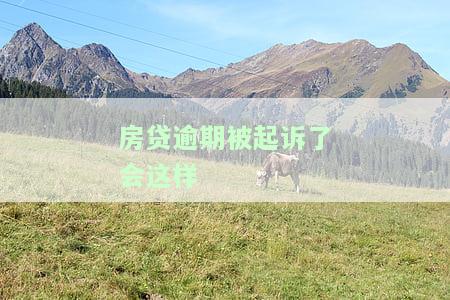 房贷逾期被起诉：案件类型、类别及判决，如何应对？