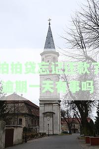 拍拍贷忘记还款了,逾期一天有事吗
