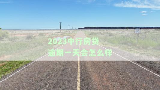 2023中行房贷逾期一天会怎么样-2023中行房贷逾期一天会怎么样呢
