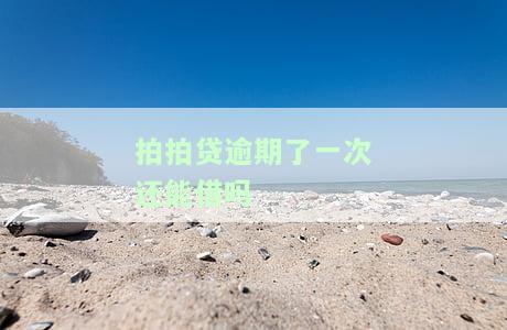 拍拍贷逾期一次后能否再次借款？安全吗？