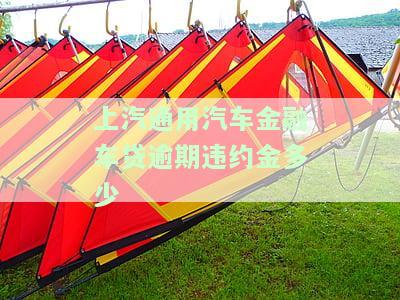 上汽通用金融车贷逾期一天会否上征信？影响及解决办法全解析