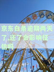 京东白条逾期两天了,还了会影响征信吗-京东白条逾期两天了,还了会影响征信吗