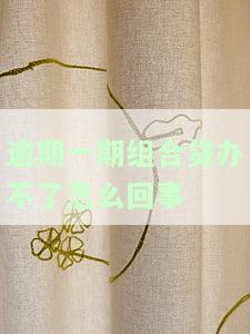 组合贷逾期一天：后果、处理方法及影响全解析