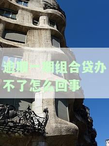 '组合贷有一个不通过如何处理？原因及解决办法'