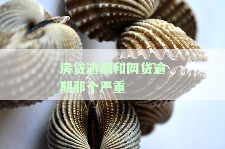 房贷逾期与信用卡逾期：哪个更严重？