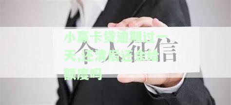 小赢卡贷逾期一天，还清后会给额度吗？真的吗？会对银行贷款有影响吗？如何解决迟还一天的情况？逾期还了一部分会暴力催收吗？