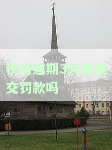 税务逾期一天怎么罚？罚款金额、处理方法全解析！