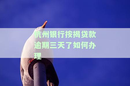 杭州银行房贷逾期一天，对征信有多大的影响？