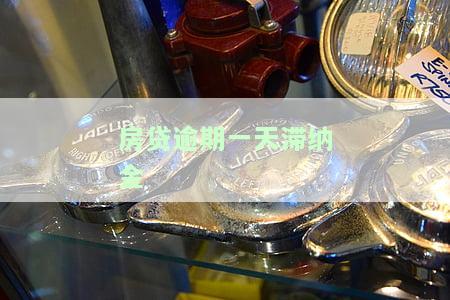 房贷逾期一天滞纳金