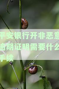 平安贷款逾期一天能否开非恶意逾期证明？对二次贷款有影响吗？