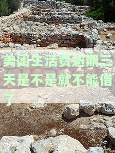 美团生活费逾期三天：立案？电话联系人？再借出来难否？