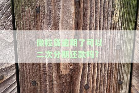 微粒贷逾期两次全还清，能再借吗？安全性如何？知乎经验分享