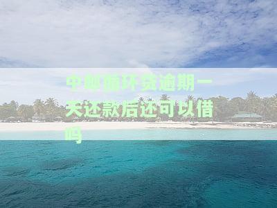 中邮循环贷逾期一天还款后还能借款吗？安全性如何？