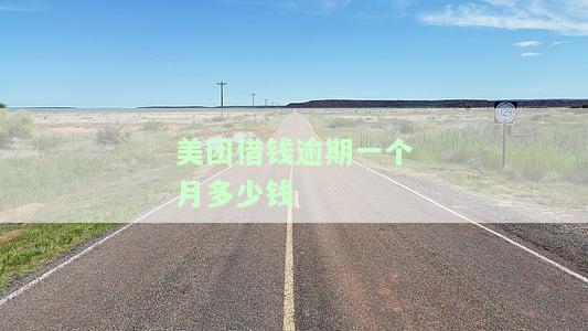 美团借钱逾期一个月多少钱-美团借钱逾期一个月多少钱利息