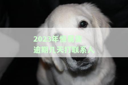 恒易贷逾期多久开始催款？影响与后果全面解析