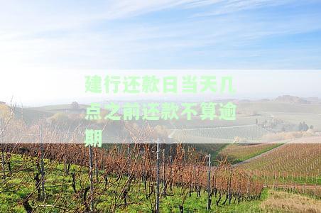 建行还款日：0点还是24点？重要提示！