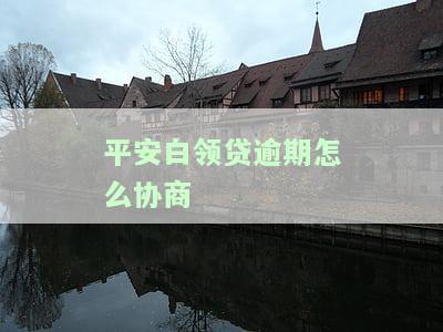 平安白领贷逾期：协商延期还款步骤及还款方式全攻略