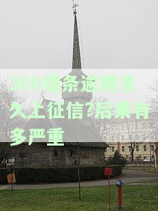 360借条逾期多久会上征信？多久可以消除？后果严重吗？逾期处理方法及被起诉风险解析