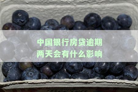 中国银行房贷逾期两天还款的影响及自动扣款、征信记录问题