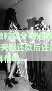 微粒贷分期逾期10天后还款，能否再次借款？安全性及影响如何？