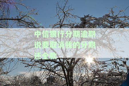 中信银行分期后一次性还款还需付违约金吗？详解及解决办法