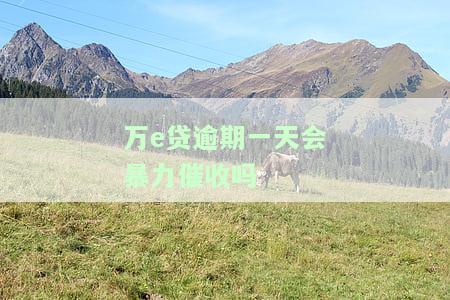 万e贷逾期两天，真会打电话给单位吗？逾期一天会直接打给联系人或上门催收吗？会有暴力催收吗？逾期后果严重！