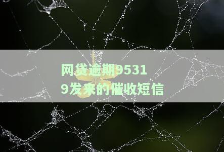 网贷逾期95319发来的催收短信-永远不接催收电话后果是什么
