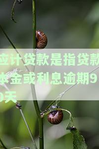 应计贷款是指贷款本金或利息逾期90天-应计贷款是指贷款本金或利息逾期90天没有收回的贷款
