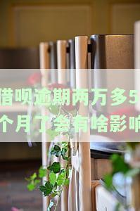 借呗逾期两万多5个月了会有啥影响