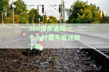 360借条逾期一天不能贷款了，多久后能恢复？