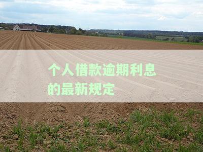 个人借款逾期利息标准及计算方法：如何处理逾期欠款？