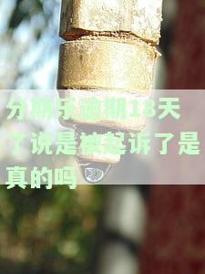 分期乐逾期19天真的会转由律师所处理？逾期多久会被起诉？真还不上怎么办？