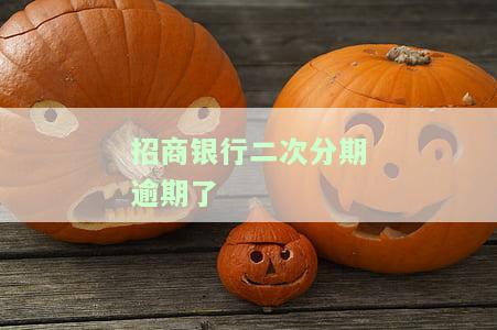 招商银行二次分期逾期了