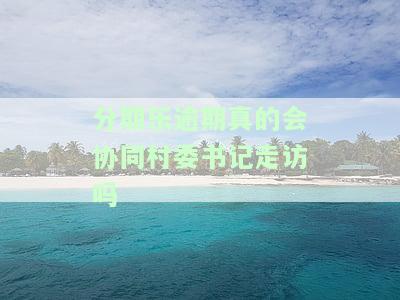 分期乐村委会全面调查：了解我家情况并协助解决问题