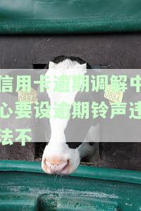 信用卡逾期调解中心要设逾期铃声违法不
