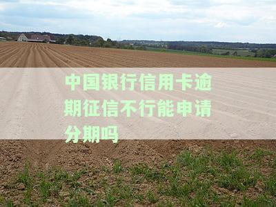 中国银行信用卡逾期能否申请分期？有逾期记录影响下卡吗？