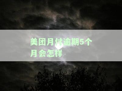 美团月付逾期半月，会对征信产生何种影响？