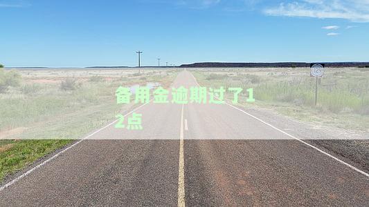 备用金逾期12小时：严重性、后果及解决办法
