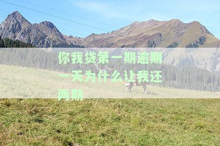 你我贷第一期逾期一天，为何要我还两期？