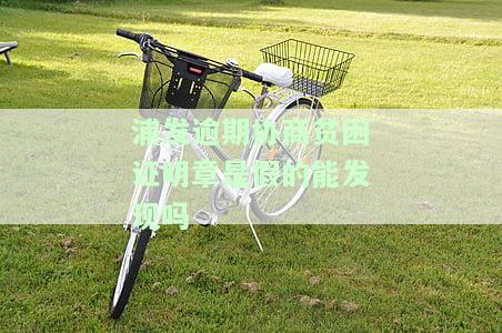 浦发银行协商还款提供贫困证明：如何申请、真实有效及模板分享