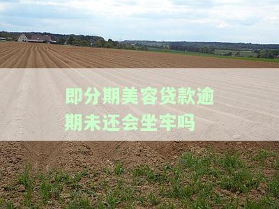 即分期美容贷：逾期多长时间会上征信？最多少天还款？