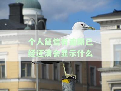 个人征信有逾期已还清，会显示什么？影响大吗？