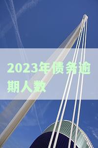 2023年债务逾期人数