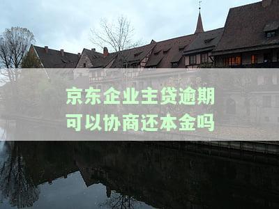 京东企业主贷期还款：如何申请及最长可期多久？逾期能否协商？