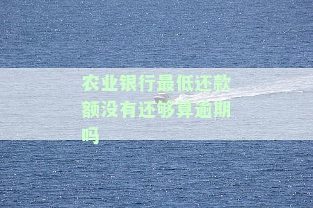 农业银行最低还款会影响信用吗？详解其影响及解决办法